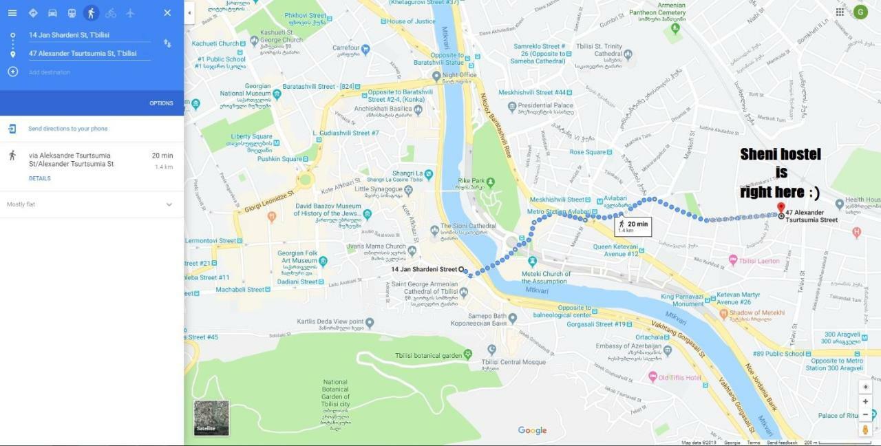 Sheni Hostel Tbilisi Eksteriør bilde